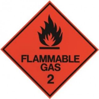 Hazardous Sign - 2 Fammable Gas